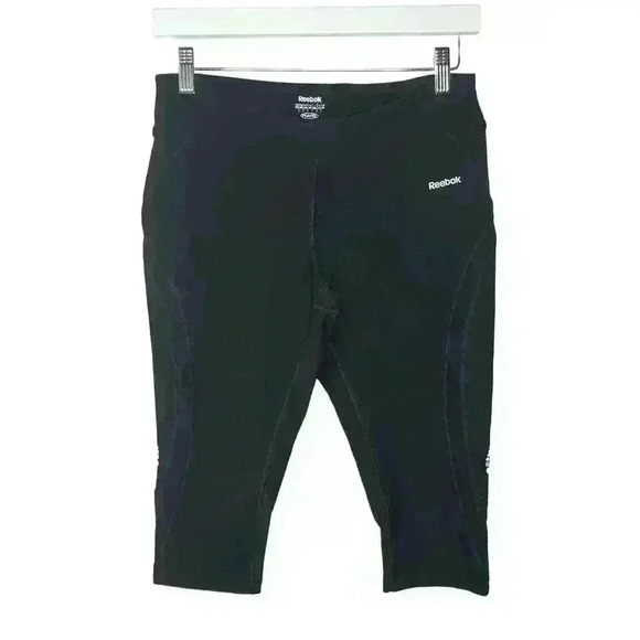 Reebok women's black capri length leggings size medium - Picture 1 of 9
